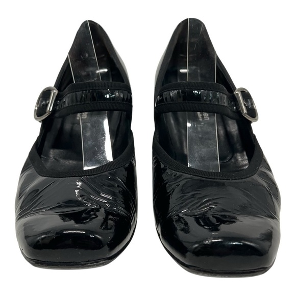 Paul Green Black Patent Leather Mary Jane Handcrafted Heels Women’s 7.5 - Picture 4 of 16